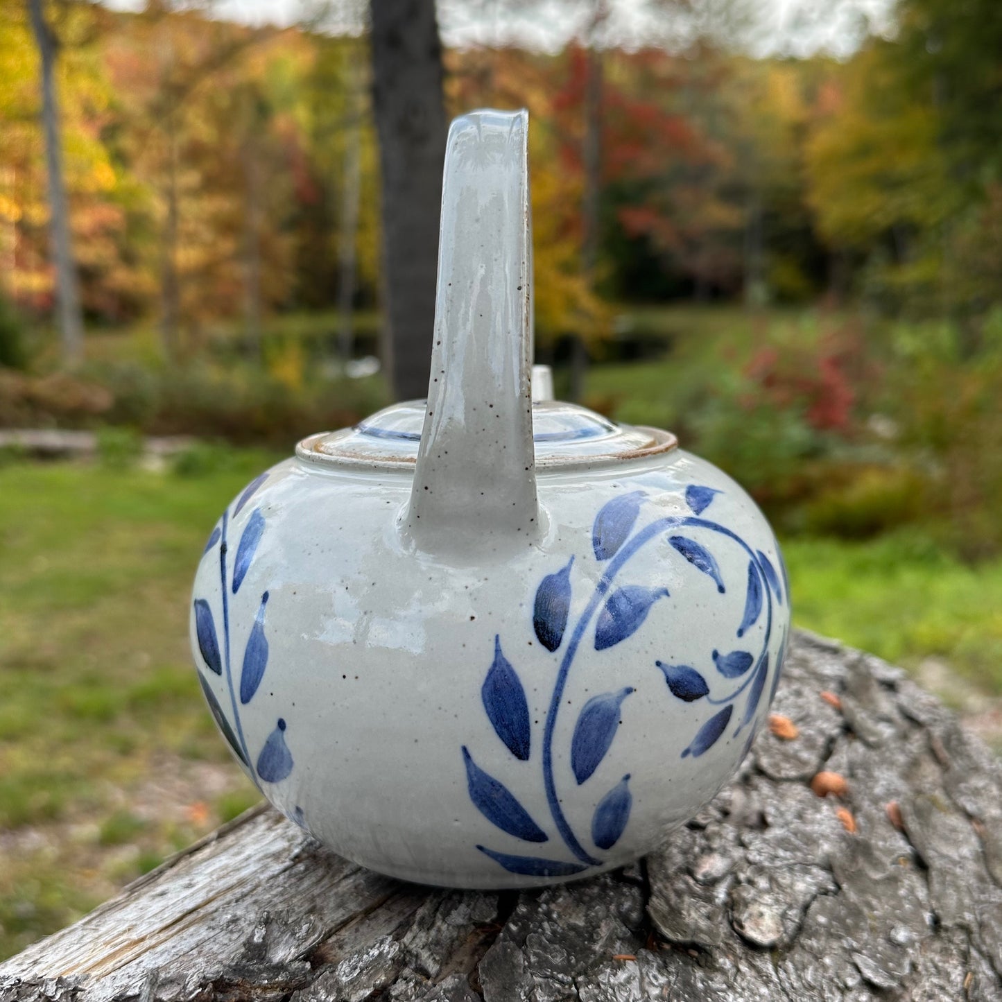 Cobalt Vine Tea Pot