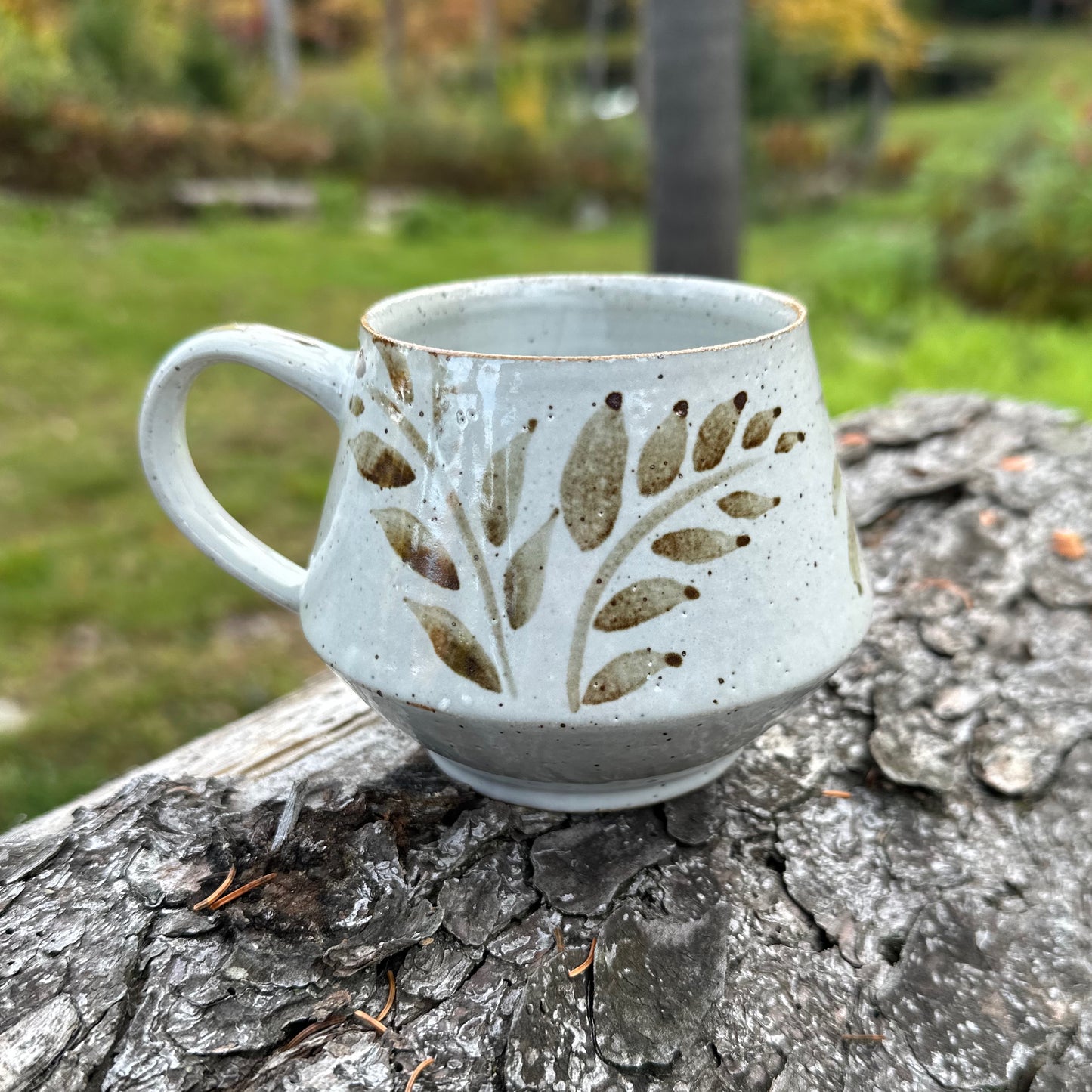 Iron Brushwork Angle Mug