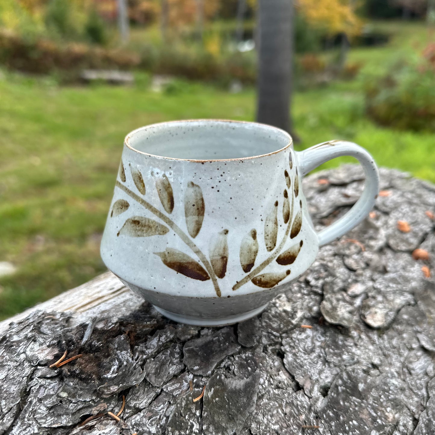 Iron Brushwork Angle Mug