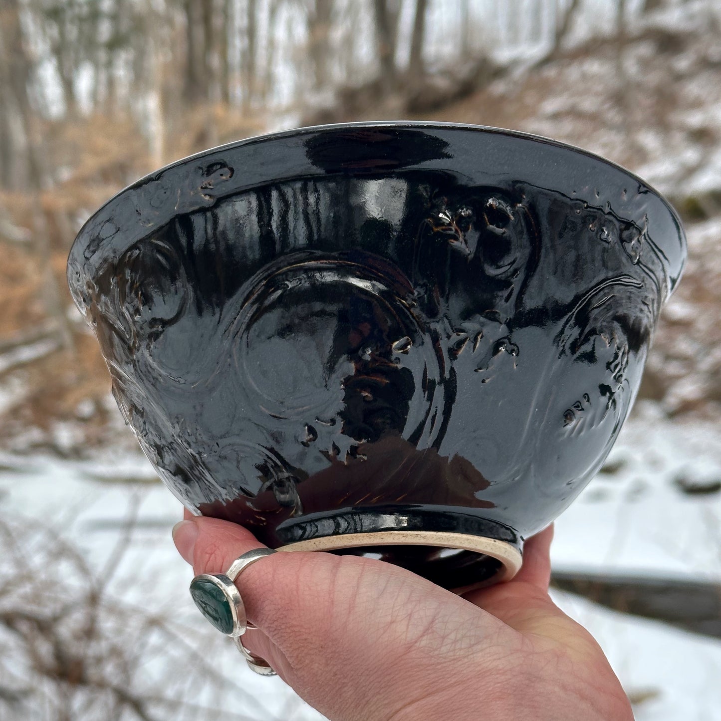 Black Vine Cereal Bowl