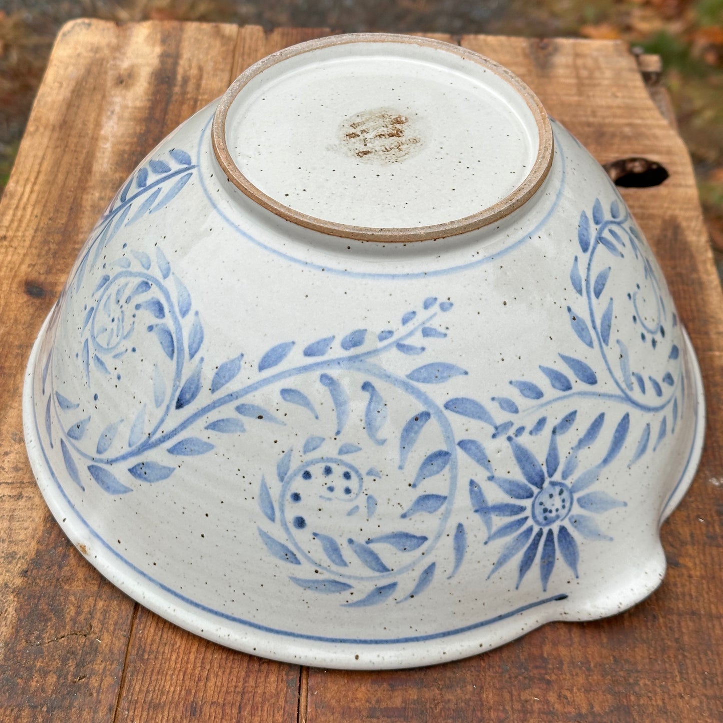 Cobalt Brushwork Medium Batter Bowl