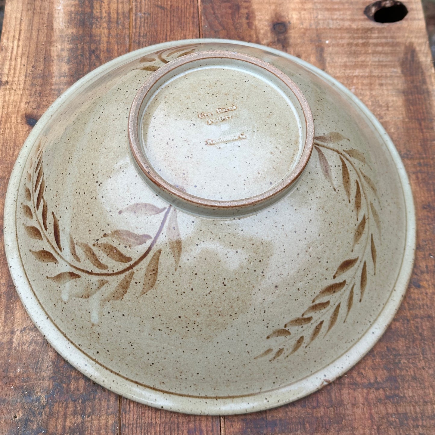 Iron Brushwork Medium Serving Bowl