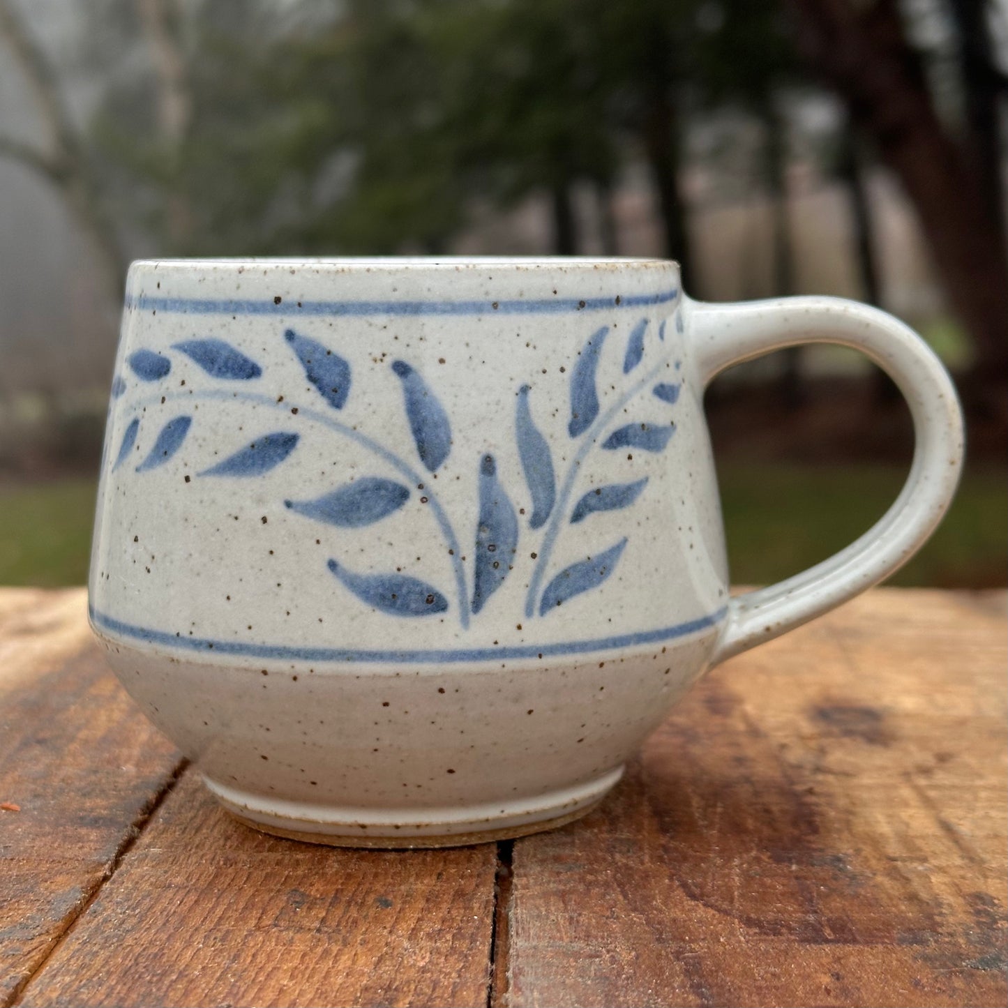Cobalt Brushwork Angle Mug