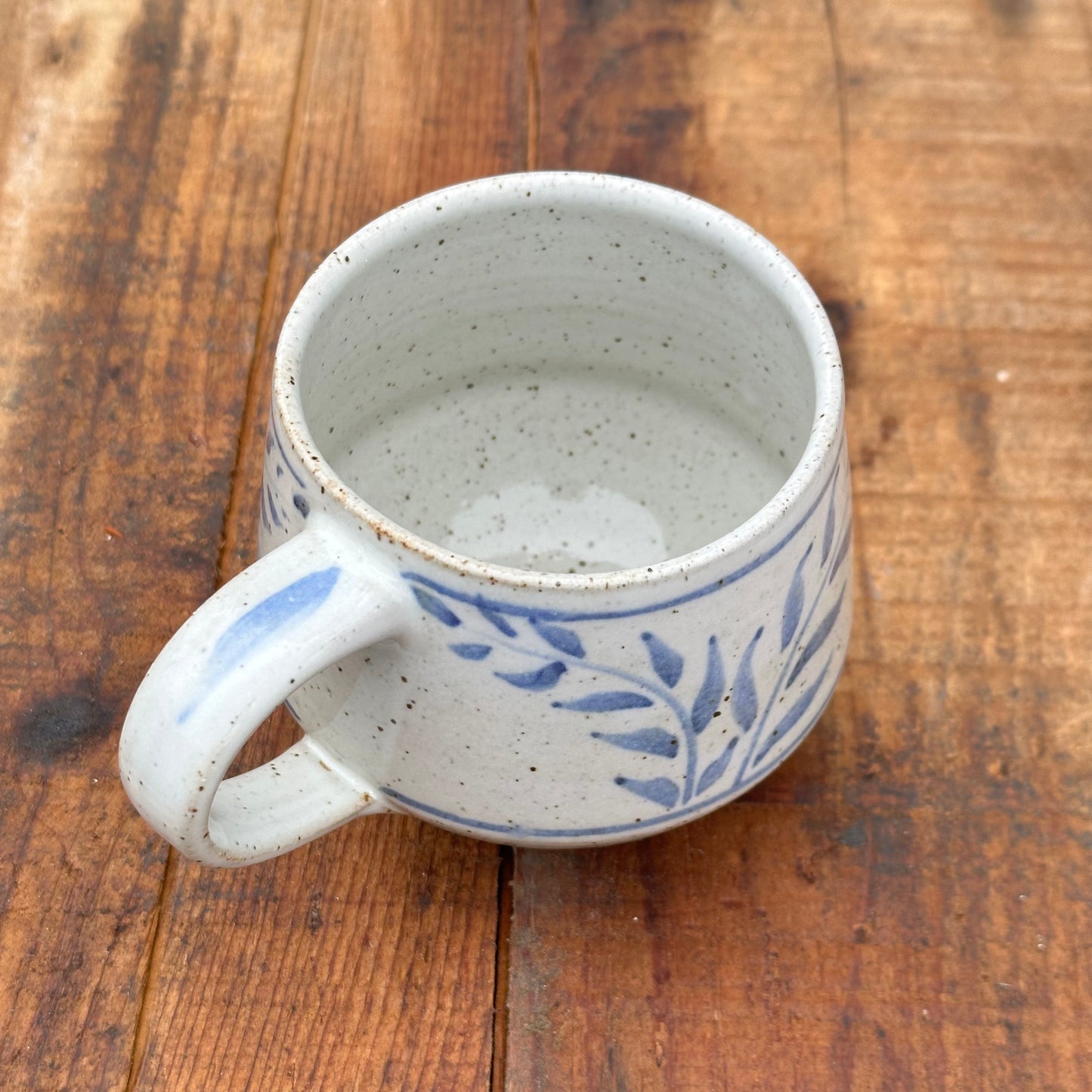Cobalt Brushwork Angle Mug