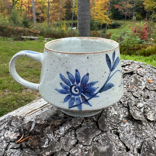 Cobalt Brushwork Mug