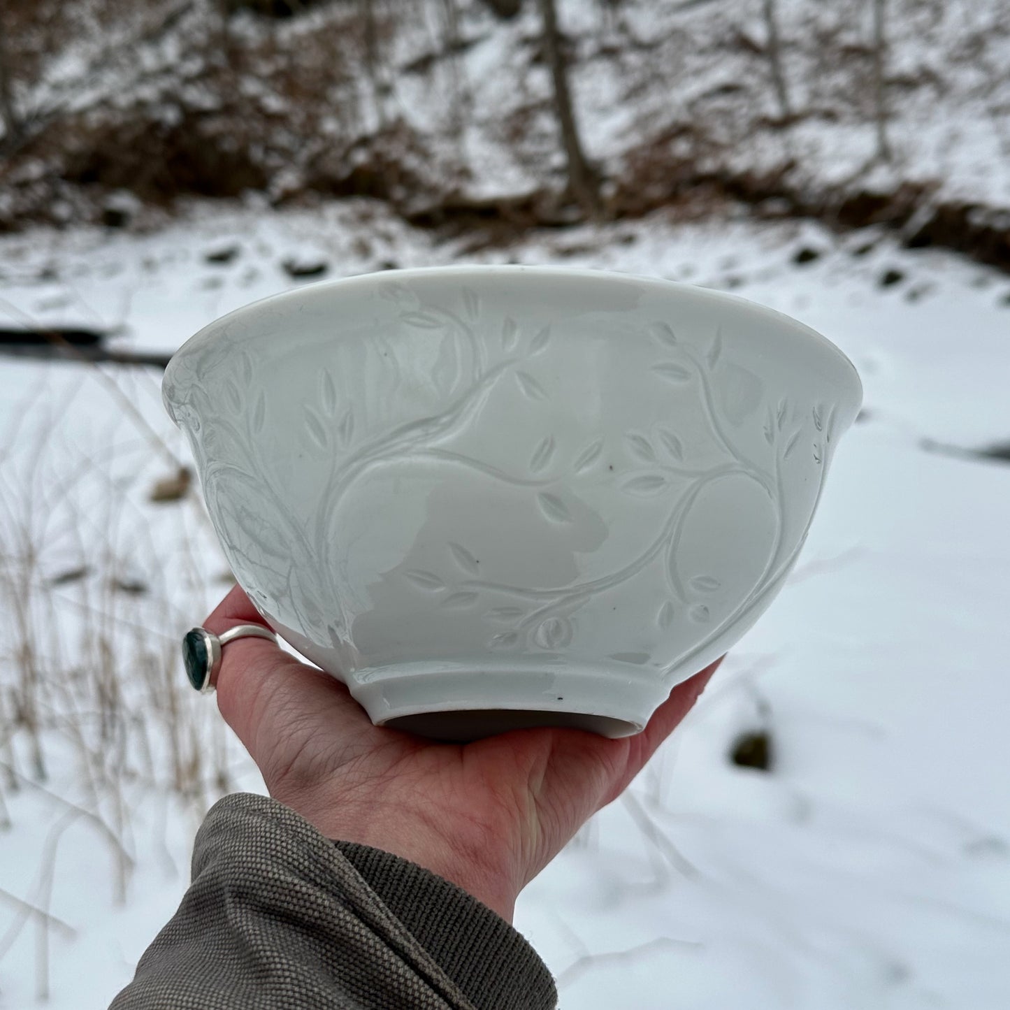 Porcelain Vine Cereal Bowl