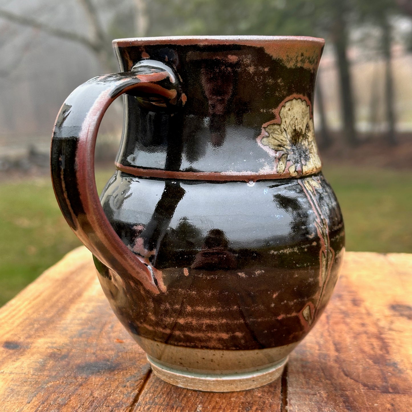 Calendula Black Garden Mug