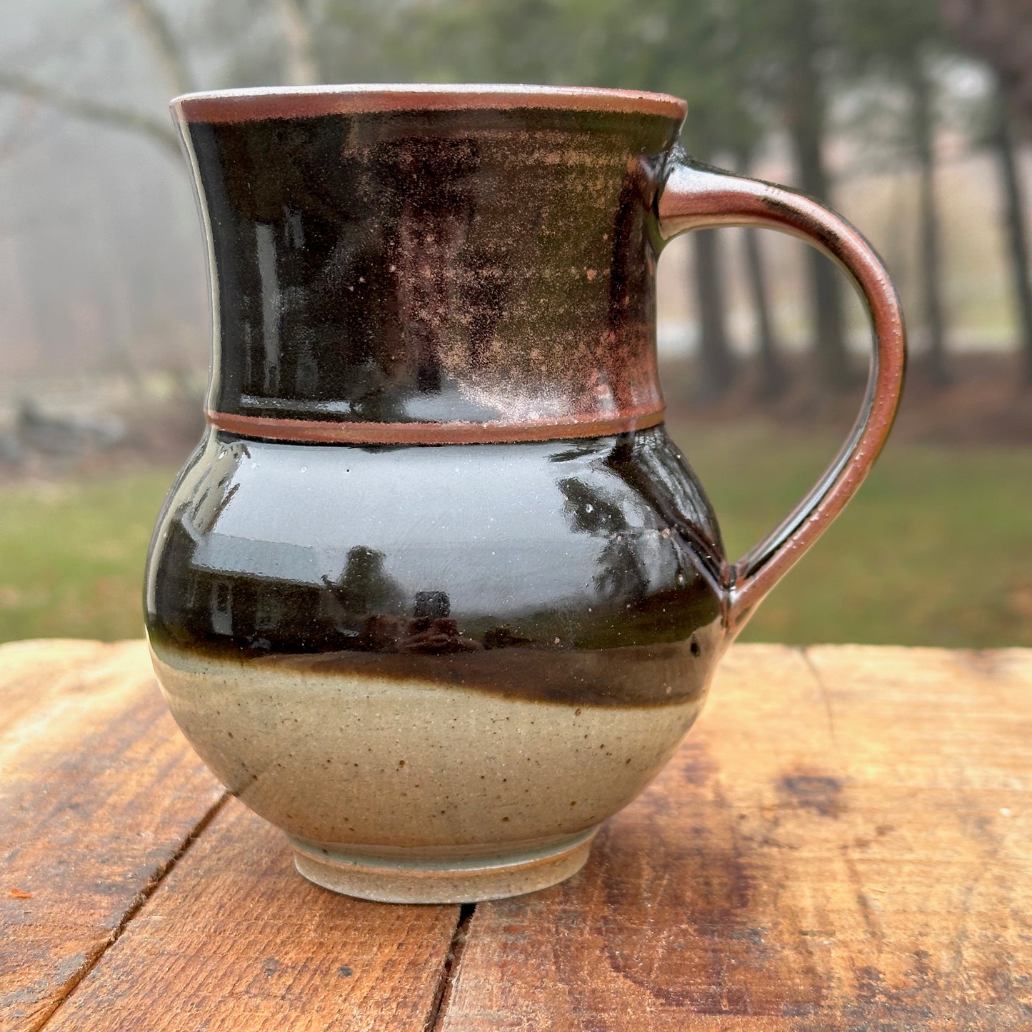 Calendula Black Garden Mug