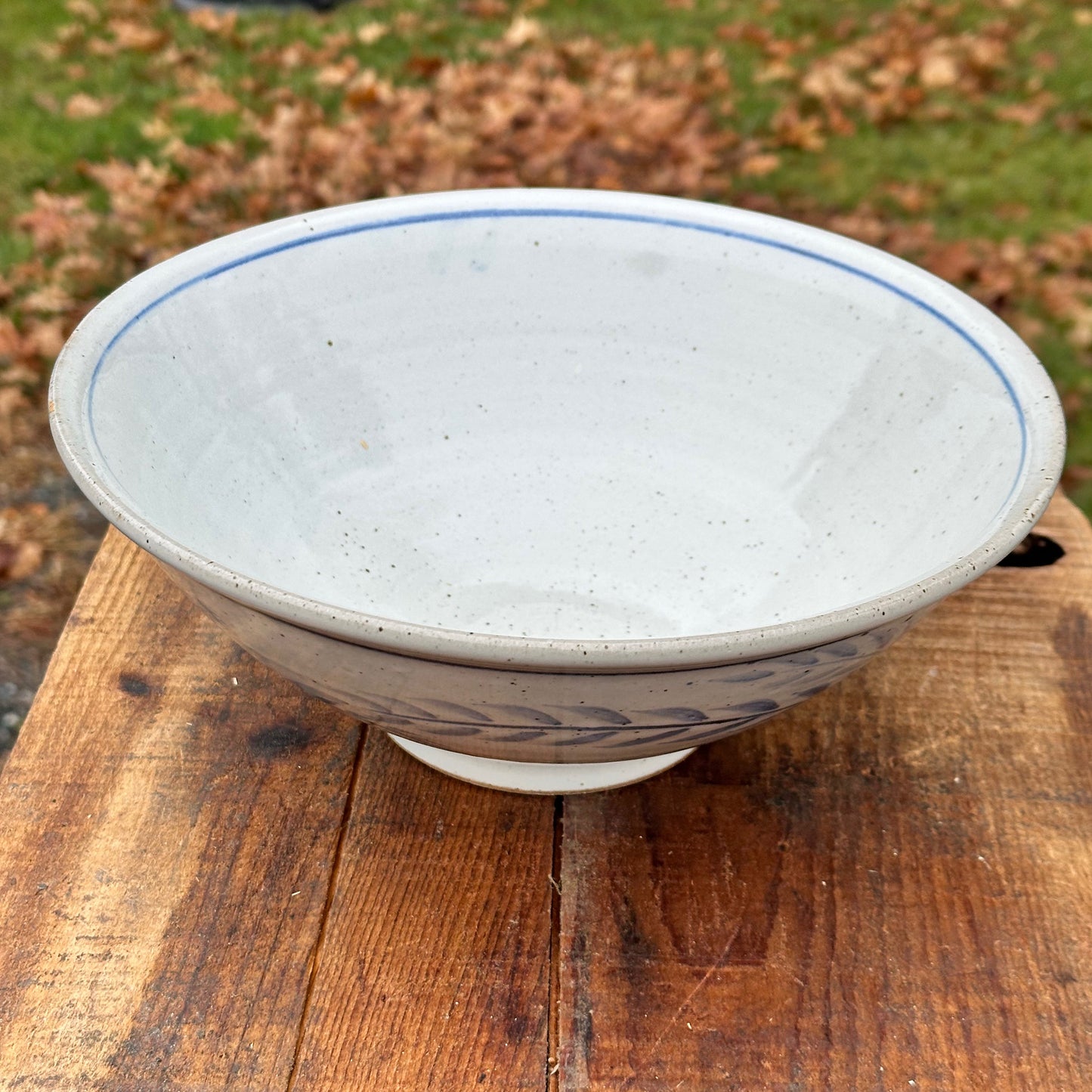 Cobalt Brushwork Medium Serving Bowl