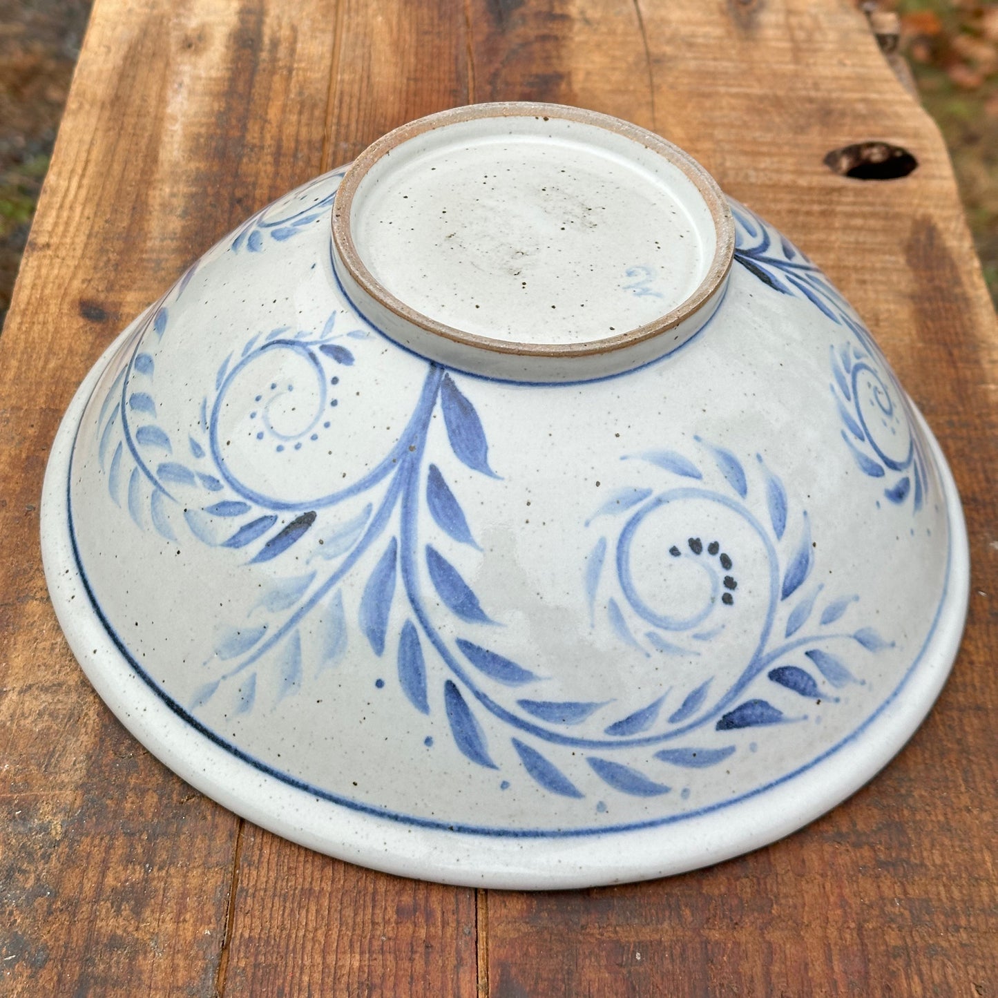 Cobalt Brushwork Medium Serving Bowl