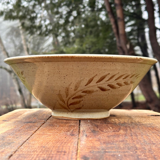 Iron Brushwork Medium Serving Bowl