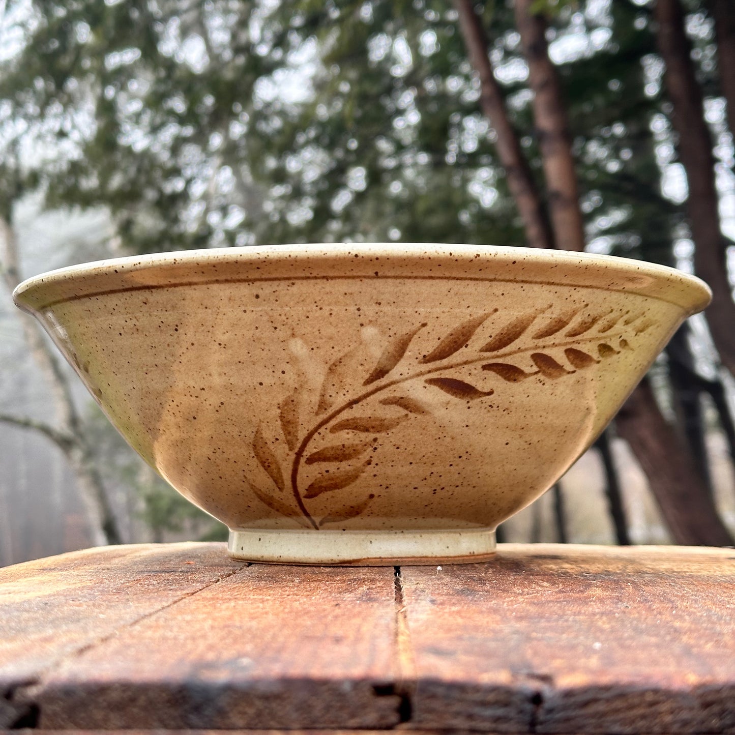 Iron Brushwork Medium Serving Bowl