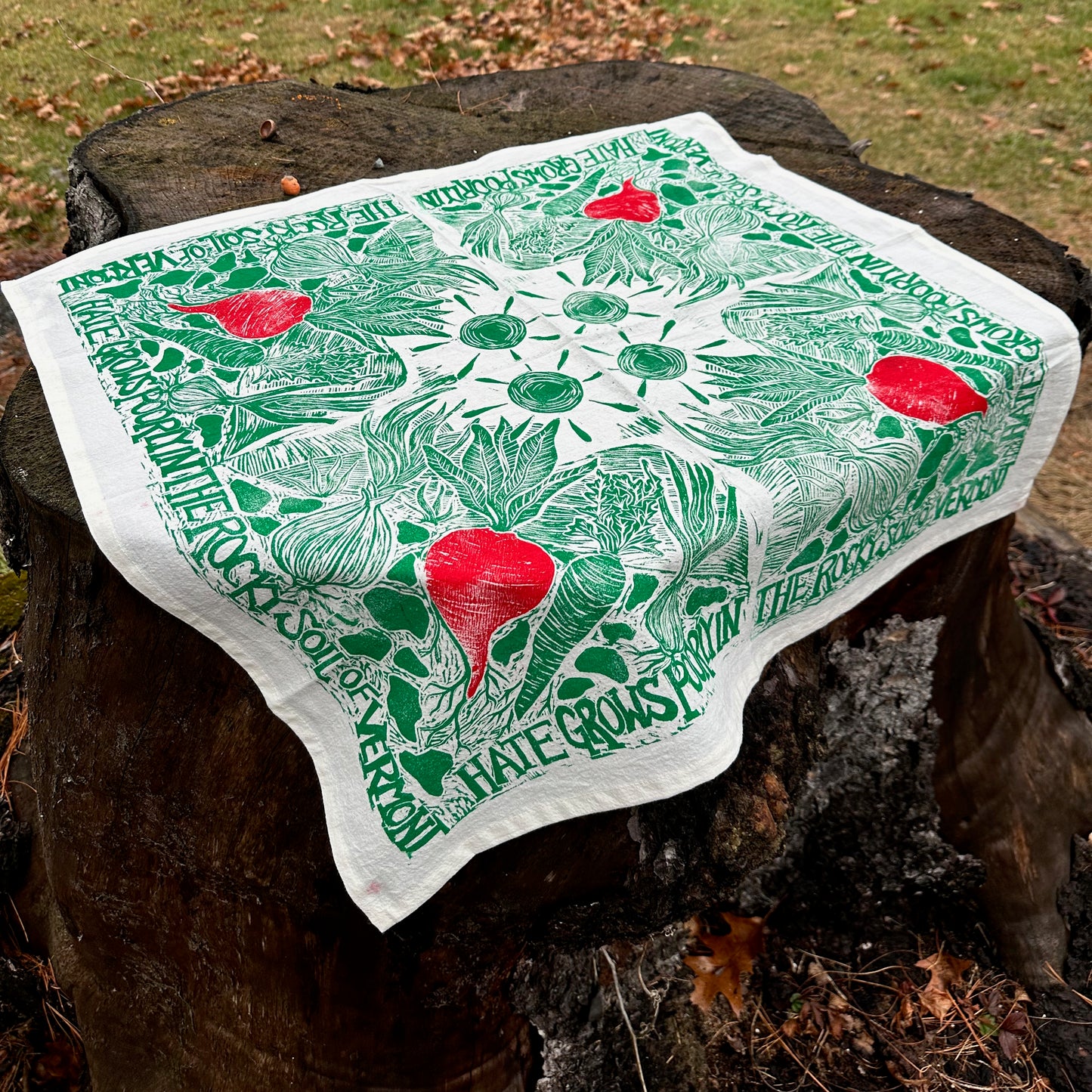 Vermont Garden Tea Towel